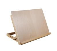 Tabletop Art Easel - Wood 43cm, Wooden Sketching Easel, Adjustable Angle | Foldable Design, Adjustable Desktop Stand, Portable Artist Workstation For Kids, Adults, Students, Artists, Home Studio