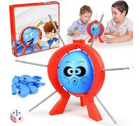 Tabletop Balloon Game, Jeux de Societe Ballon qui Eclate, Excitant Ballon Dynamitage Crise, Jeu de Rassemblement Familial, Jouets de Table Interactifs pour Enfants et Adultes (B)