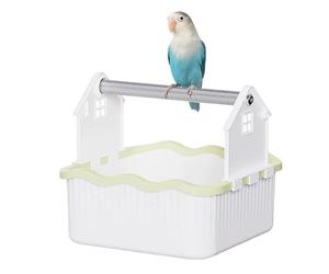 Tabletop Bird Perch,Parrot Activity Center Training Stand - Bird Desktop Cage Toy Activity Playground for Conures Parakeets Budgies Finches Parrots Animals