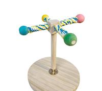 Tabletop Bird Perch, Wooden Parrot Standing Fork, 8.66x9.45in Parakeet Enrichment Branch, Paw Grinding Pole for Birds, Macaw, Lovebirds, and Small Birds, Ideal for Cage
