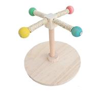 Tabletop Bird Perch, Wooden Parrot Standing Fork, Paw Grinding Pole for Birds, Natural Wood Branch Design, Parakeet Enrichment Stand, for Macaws and Lovebirds Training and Play