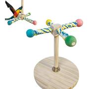 Tabletop Bird Perch, Wooden Parrot Standing Fork, Paw Grinding Pole, Natural Enrichment Branch for Parakeets, Macaws, Lovebirds, Small to Medium Birds More