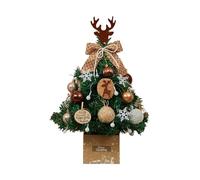 Tabletop Christmas Tree, Artificial Christmas Tree, Tabletop Holiday Tree, Christmas Trees, Artificial Christ Mas Trees for Tabletop with Built-in Ornaments, 18 inch Christ Mas Trees