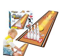 Tabletop Curling Game, Small Desktop Golf, 35.43x7.87x0.08 inches Indoor Tabletop Bowling Game with Educational Fun, Durable Mini Golf Games for Kids and Adults, Portable Games for Family and Friends