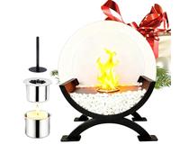 Tabletop Fire Pit - Détachable Safe Fireplace | Rotating Flame Fireplace for Garden, Home, Lawn, Indoor or Outdoor Use, Perfect For Bedside, Balcony, Bedroom, Patio, Picnic, and Decoration