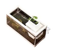 Tabletop - Interrupteur muet basse tension - Aquarium décoratif avec lumières LED | Un compact avec une large structure buccale et une fonction de prévention des fuites dans les chambres à coucher, le