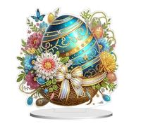 Tabletop Painting - Crystal Art Desktop Decor, Double Sided Stand up Gem Ornament with Rhinestone Placement, DIY Mosaic Craft Kit, Sparkling Creative Activity for Kids, Home Office Shelf Accessory