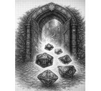 Tabletop Session Notebook: Dot Grid Notes & 1/4" Battle Map Pages