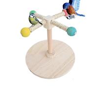 Tabletop Support pour oiseaux, pôle abrasif pour pattes d'oiseaux, branche d'enrichissement de corde pour perroquet, Lovebirds barres d'escalade