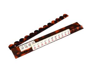 Tabletop Trays - 18 inch Transparent Acrylic Organizer for Smooth Gameplay, Innovative Slide Design with Build, Chinese Tile Rail for Family Gathering Travel Community Center