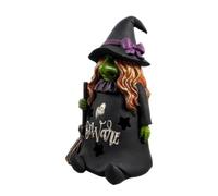 Tabletop Witch Figurine Serves As A Gothic Sculpture And Ornament, Ideal