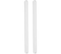 TABLETREANDS Rail de tiroir glissière tiroir bac en plastique blanc, guidage inférieur, coulissement fluide, pour meubles neufs et anciens, accessoires pour tiroirs, ensemble 2 pièces