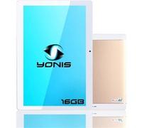 Tablette 10 Pouces 4G Android 7.0 Wifi Quad Core 1.3 Ghz Dual Sim 2Gb+16GB Or + SD 8Go YONIS Jaune G