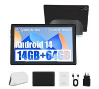 Tablette 10 Pouces Android 14 Octa-Core, 14Go RAM+64Go ROM, 1280x800 HD, Caméra 5MP+8MP, Wi-Fi 6 & BT 5.3, AI Cloud Album & 8 Types de Bruit Blanc, avec Haut-Parleur Dock de Chargement (Noir)
