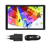 Tablette 10 pouces Octa Core 6 Go RaM 256 Go ROM pour android 10 compatible Wi-Fi Bluetooth 7000 mah IPS double haut-parleurs tablette portable noire prise UE