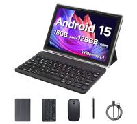 Tablette 2 en 1 avec clavier, tablettes Android 13 de 10" avec étui et stylet souris, 12 Go de RAM, 128 Go de ROM, 1024 Go extensible, 5G WiFi 6, BT5.0, batterie 6000 mAh, écran HD 1280 x 800 10,1"
