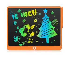 Tablette à dessin de 40,6 cm, deux stylos/un stylo, tablette d'écriture LCD, planche à dessin portable, tableau magique effaçable et réutilisable, cadeau d'anniversaire de 3 à 8 ans pour filles et