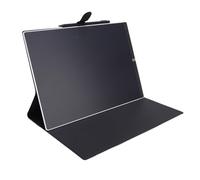 Tablette à Dessin Graphique, Réponse Sensible à Réponse LCD LCD Tablette LCD Clear Line Pantniple Reutilisable avec Un Cas de pour l'étude (Black) (White)