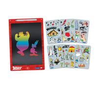 Lexibook, Astérix, Ardoise Magique, Jouet Artistique et créatif pour Filles et garçons, Dessins Multicolores, Écran 28 cm, Inclut 1 Stylet et 6 pochoirs, Rouge, CRT10AX