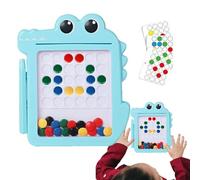 Tablette à points magnétiques : tableau de conception, jeu de motifs guidé par crayon, jouet d'apprentissage sensoriel | Le divertissement portable de voyage pour les d'âge