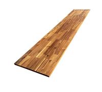 Tablette Acacia Pré-Huilé Teck Abouté, L.200 cm x l.40 cm, Ep.18 mm