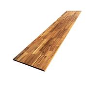 Tablette Acacia Pré-Huilé Teck Abouté Teck, L.200 cm x l.50 cm, Ep.18 mm
