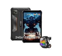 Tablette Active 5 2025 Nouveau IA Modèles 8.68" 90 Hz, Android 15, 24+128Go/SD 2 To, 6600 mAh Noir Avec Montre W60