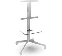 Tablette additionnelle porte périphérique Erard pour pied TV KANA Transparent et Noir Transparent et Noir E