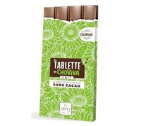 Tablette Alternative au Chocolat au Lait 100g - Base de Graines de Tournesol et de Pépins de Raisins, Formule Sans Cacao, Texture Onctueuse, Fabrication Française - Lot de 6