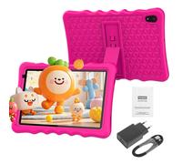 Tablette Android 10 Pouces Enfant Tablette avec Case, 4GB RAM+64 GB ROM, 2+5MP Camera, 5000mAh Rose Tablette Bon Marché
