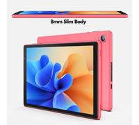 Tablette Android 12 Quad Core 10 pouces WiFi Bluetooth 2GB + 32GB + SD 128Go Rose YONIS