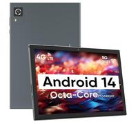 Tablette Android 14 10,1 Pouces, Tablette cellulaire 4G, Octa-Core, Stockage 128Go+8 (4+4) Go de RAM / 1 to Extensible, WiFi 5G, Batterie 6000 mAh, Bluetooth 5.0, Double caméra, Tablette 4G LTE, Gris