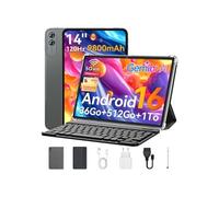 Tablette Android 16 14" - 36Go Mémoire + 512Go Stockage - Extension TF 1To - 4G LTE - Octa-Core - WiFi Double Bande - GPS Intégré
