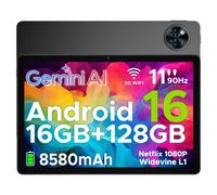 Tablette tactile DOOGEE U11 - Android 15 - 11 pouces - 8580mAh - 16Go + 128Go - WiFi6 - Gris