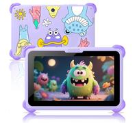 Tablette Android de 7" pour enfants de 3 à 12 ans, tablette Android de 32 Go avec étui solide, YouTube, Netflix, GMS, Bluetooth, Wi-Fi, applications d'apprentissage éducatives installées, contrôle