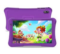 Tablette Android pour enfants PRITOM 10 pouces, 4 Go (2 + 2) + 32 Go, Quad Core, 6000 mAh, WiFi 6, double caméra, Bluetooth, tablette pour tout-petits Green