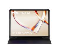 Tablette Android TCL Tab A1, écran 11 Pouces 2,1K 90 Hz, processeur MediaTek Helio G100, 6 Go de RAM + 128 Go de Stockage, Batterie 8000 mAh, Corps Monobloc en métal, avec étui à Rabat