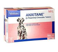 Tablette Anxitane - Virbac - Chiens de Plus de 10 kg - Paquet de 30 - Relaxation - Anti-stress