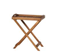 Tablette Astoria Avec Pieds 60X40X70 Cm Huile Bois D'Acacia Naturel Table Basse