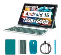 tablette avec clavier, 2024 dernières tablettes 2 en 1 de 10,1 pouces, 4 Go de RAM+128 Go de ROM, tablette PC Android, quad-core 1,8 GHz, 1280 x 800 FHD, double caméra 8 MP, 5G WiFi BT 5.0 | souris,