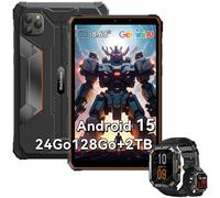 Tablette Blackview Active 5 2025 Nouveau IA Modèles 8.68" 90 Hz, Android 15, 24+128Go/SD 2 To, 6600 mAh Orange Avec Montre W70 Pro Orange G