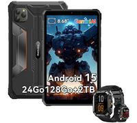 Tablette Blackview Active 5 2025 Nouveau IA Modèles 8.68" 90 Hz, Android 15, 24+128Go/SD 2 To, 6600 mAh Noir Avec Montre W70 Pro Noir G