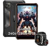 Tablette Blackview Active 5 2025 Nouveau IA Modèles 8.68" 90 Hz, Android 15, 24+128Go/SD 2 To, 6600 mAh Orange Avec Montre W70 Pro