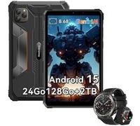 Tablette Blackview Active 5 2025 Nouveau IA Modèles 8.68" 90 Hz, Android 15, 24+128Go/SD 2 To, 6600 mAh Noir Avec Montre W50 Pro