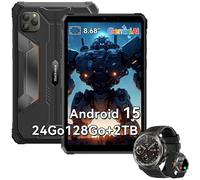 Tablette Blackview Active 5 2025 Nouveau IA Modèles 8.68" 90 Hz, Android 15, 24+128Go/SD 2 To, 6600 mAh Noir Avec Montre W50 Pro