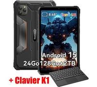Tablette Blackview Active 5 2025 Nouveau IA Modèles 8.68" 90 Hz, Android 15, 24+128Go/SD 2 To, 6600 mAh Noir Avec Clavier K1