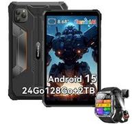 Blackview Active 5 - Tablette 8,68"" Android 15, 24 Go/128 Go, 6600 mAh, Noir + Montre W60