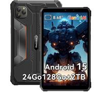 Tablette Blackview Active 5 2025 Nouveau IA Modèles 8.68"" 90 Hz, Android 15, 24 Go + 128 Go/SD 2 To, 6600 mAh, Dual SIM - Noir