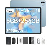 Tablette x Duoke AI Blackview LINK8 12.7"" 2K+ 90Hz, 18 Go + 256 Go/SD 2 To, Android 15, 8400 mAh, 16+13MP, WPS, PC Mode - Bleu