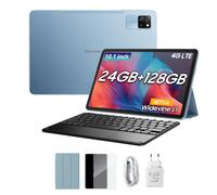 Tablette Blackview Tab 60 Pro 10,1 pouces RAM 24 Go ROM 128 Go Android 14 WiFi 6 Widevine L1 4G tablet+keyboard bleu